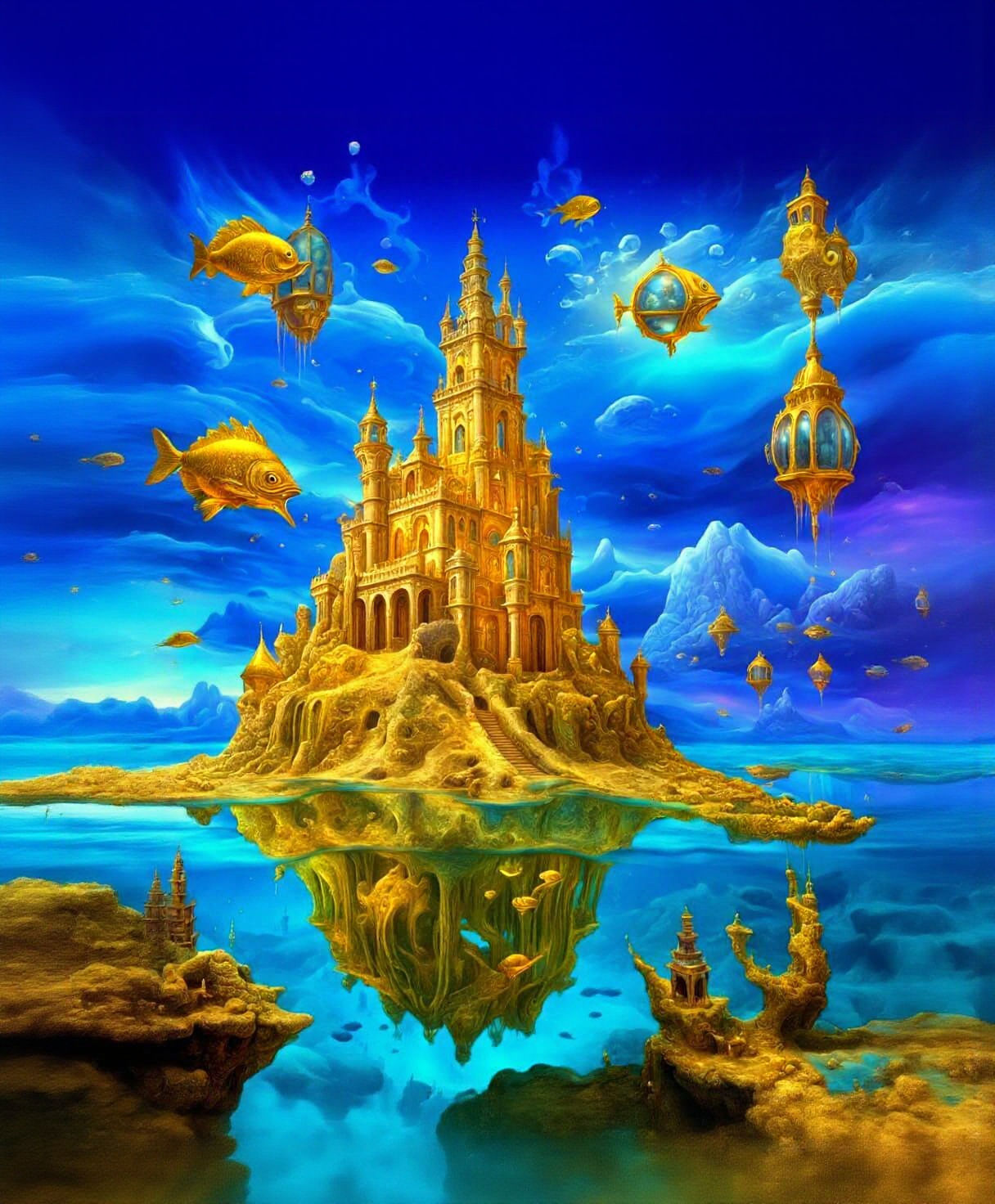 Floating Castles made of Sand