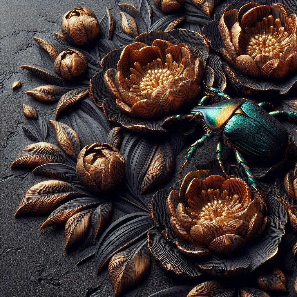 Gilded Guardian of Bloom