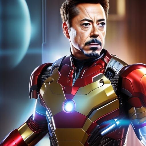 Tony Stark aka Iron Man - AI Generated Artwork - NightCafe Creator