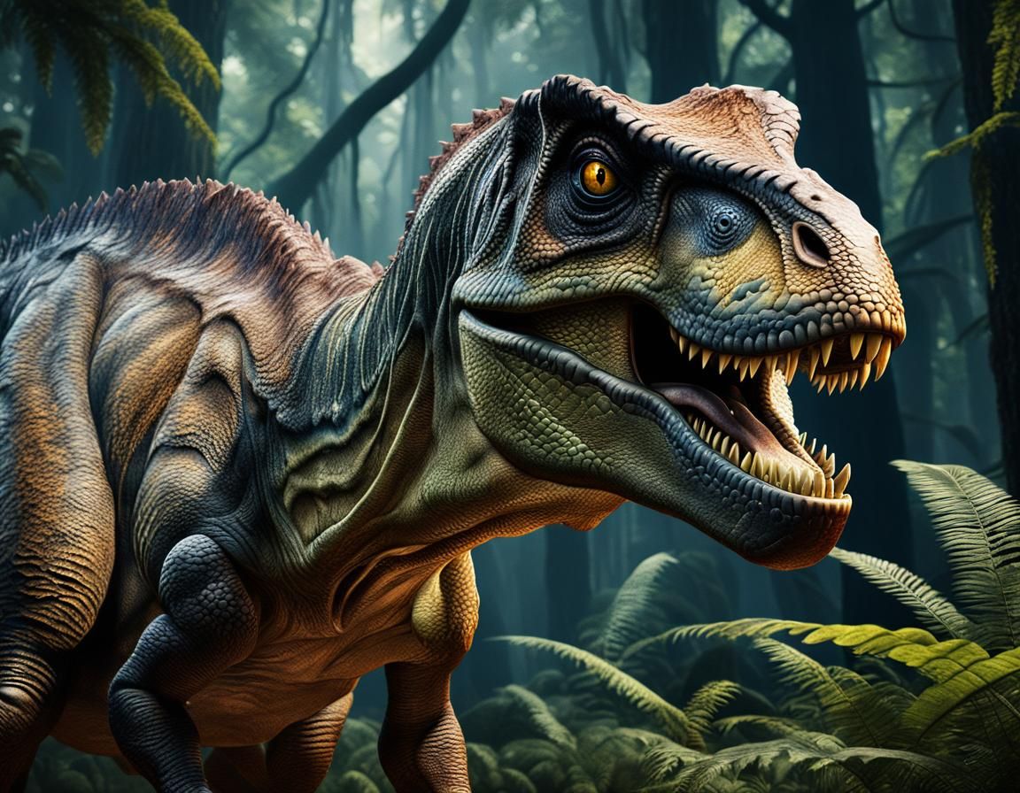 T-Rex on the hunt   by @AhriAnni