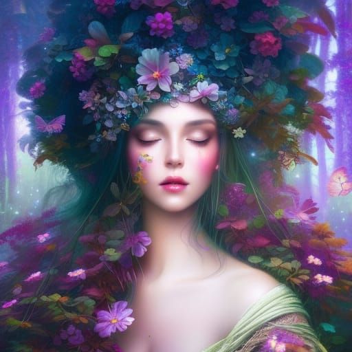 Forest goddess - AI Generated Artwork - NightCafe Creator