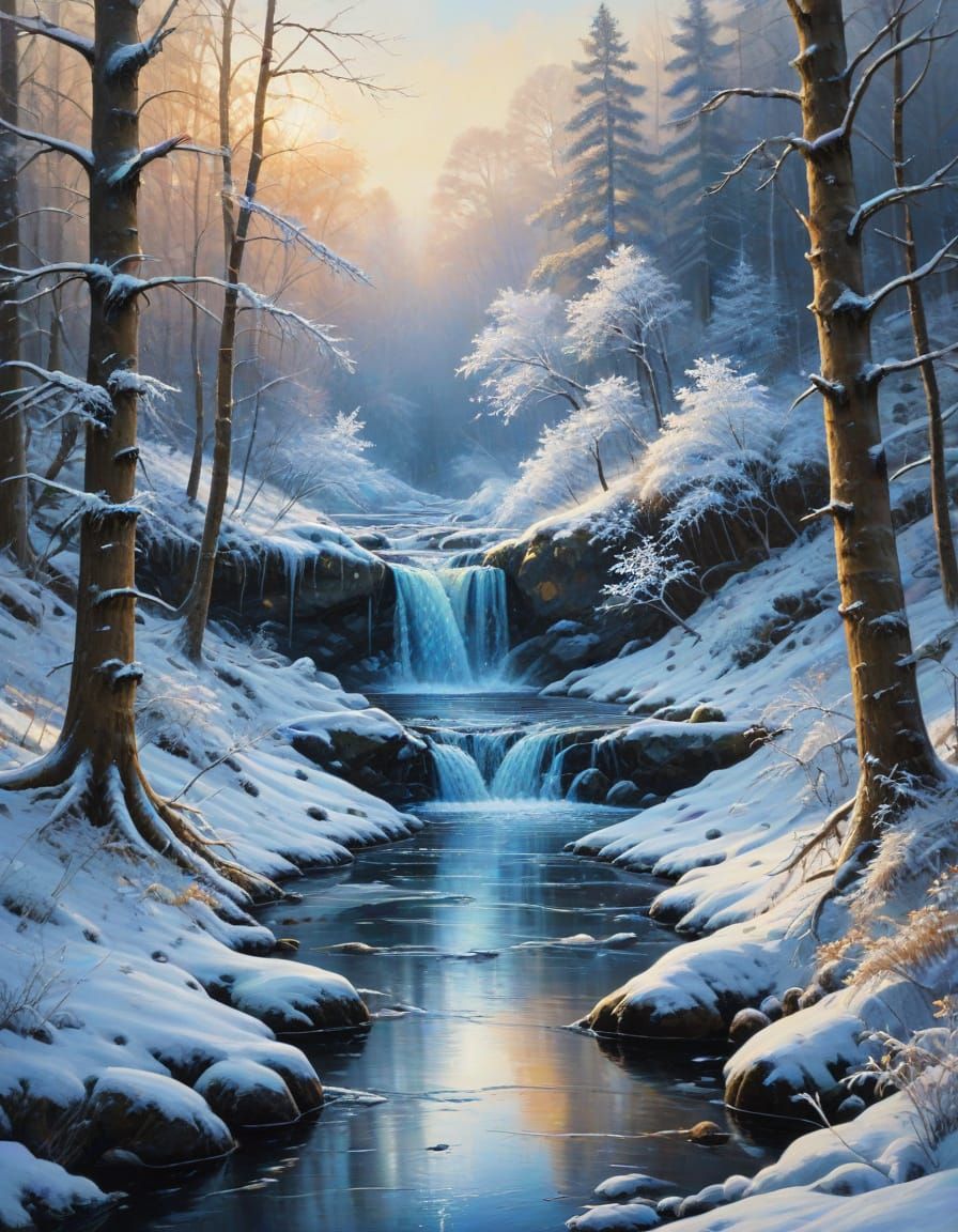 Winter in the Woods   by @Stutzy