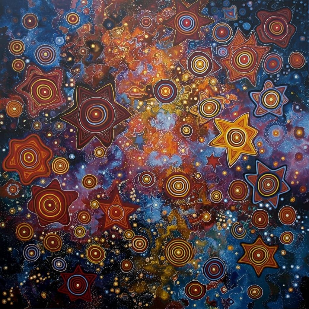 Cosmic Rock Painting