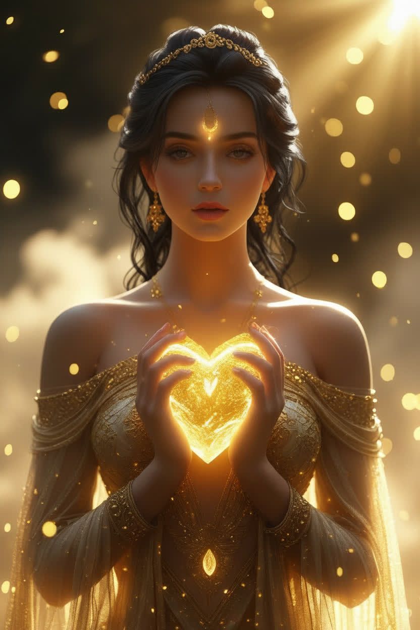 Heart golden heart