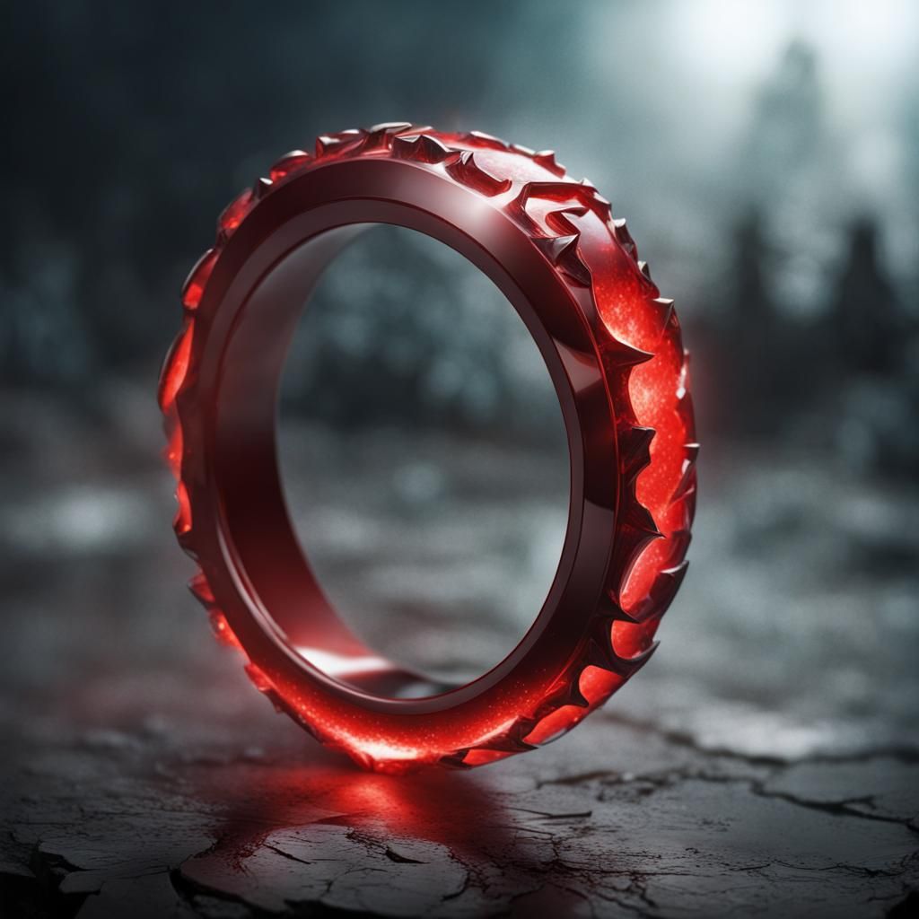 Red finger ring of rage, fantasy