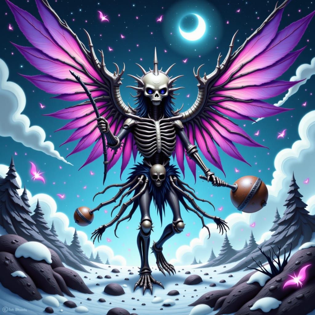 The Ahkiyyini is a skeleton spirit in Inuit folklore. He is the ghost of Alaska, and causes tidal waves and earthquakes by moving his arms. ...