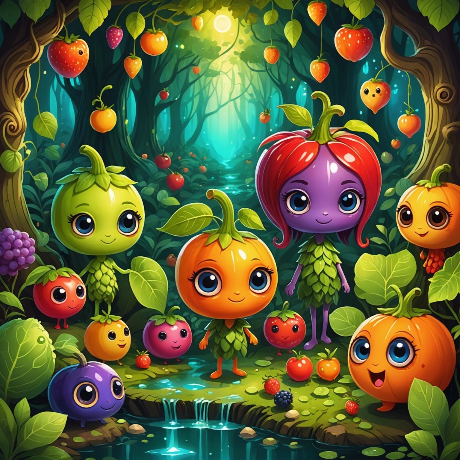 Chibi Forest Story  by @Shelly