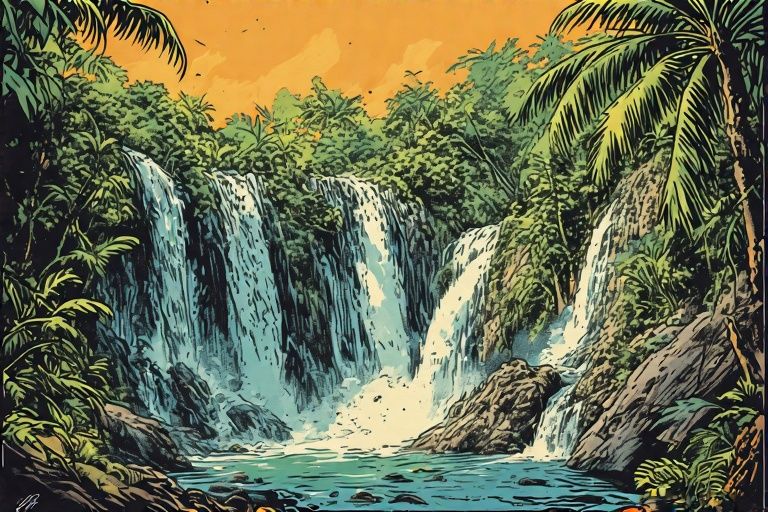 Tropical waterfalls (3)