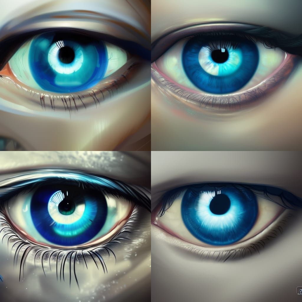Staring Blue eyes