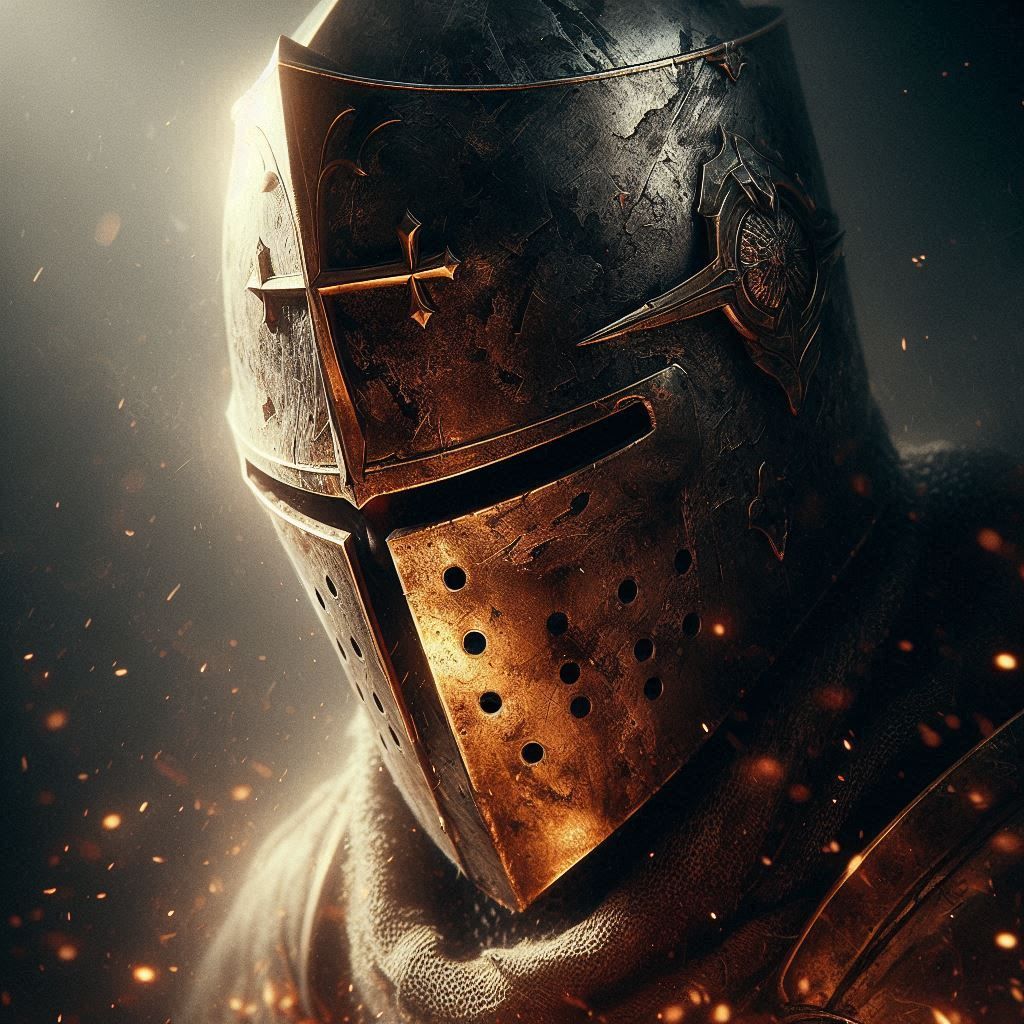 Golden Templar helmet