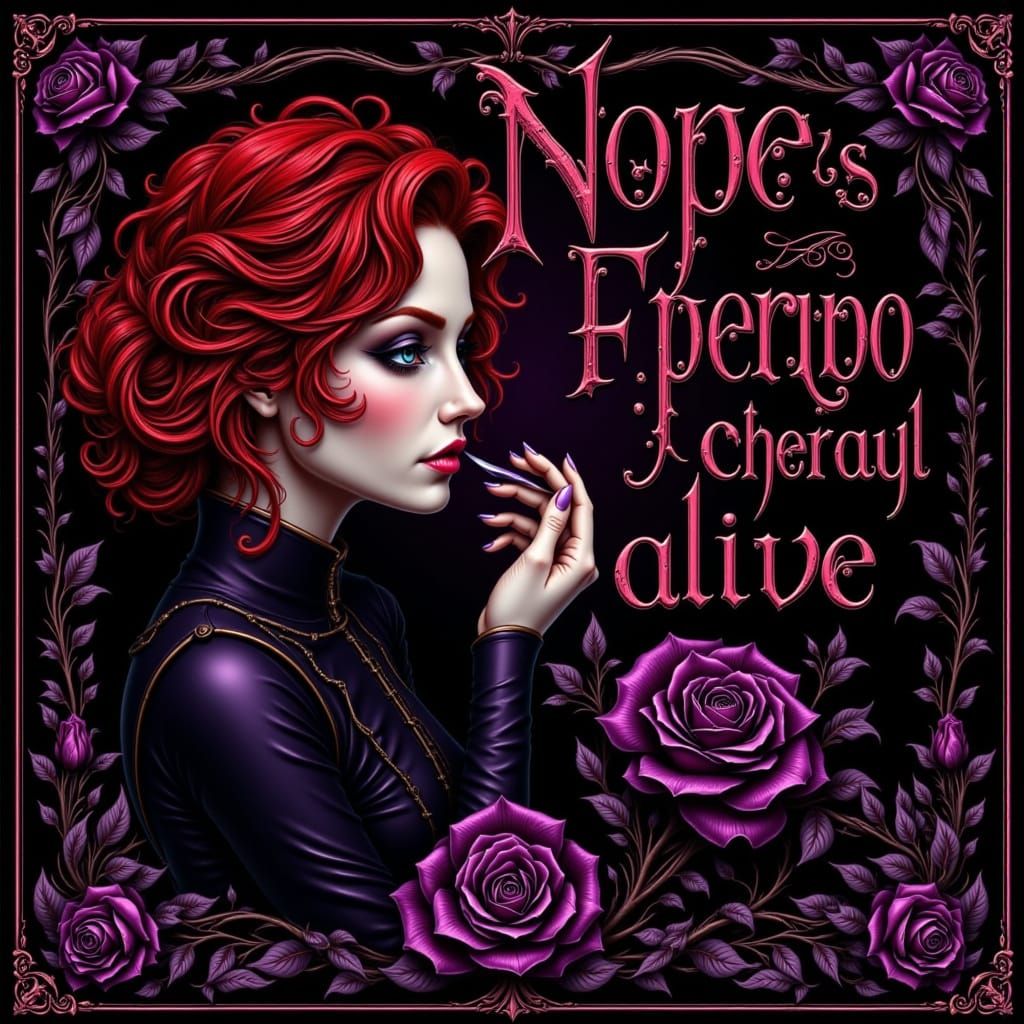 <lora:Capital letters:1.0> <lora:Words:1.0> A poster with bold, gothic lettering spelling "Never forget, keep alive the Important things, me...