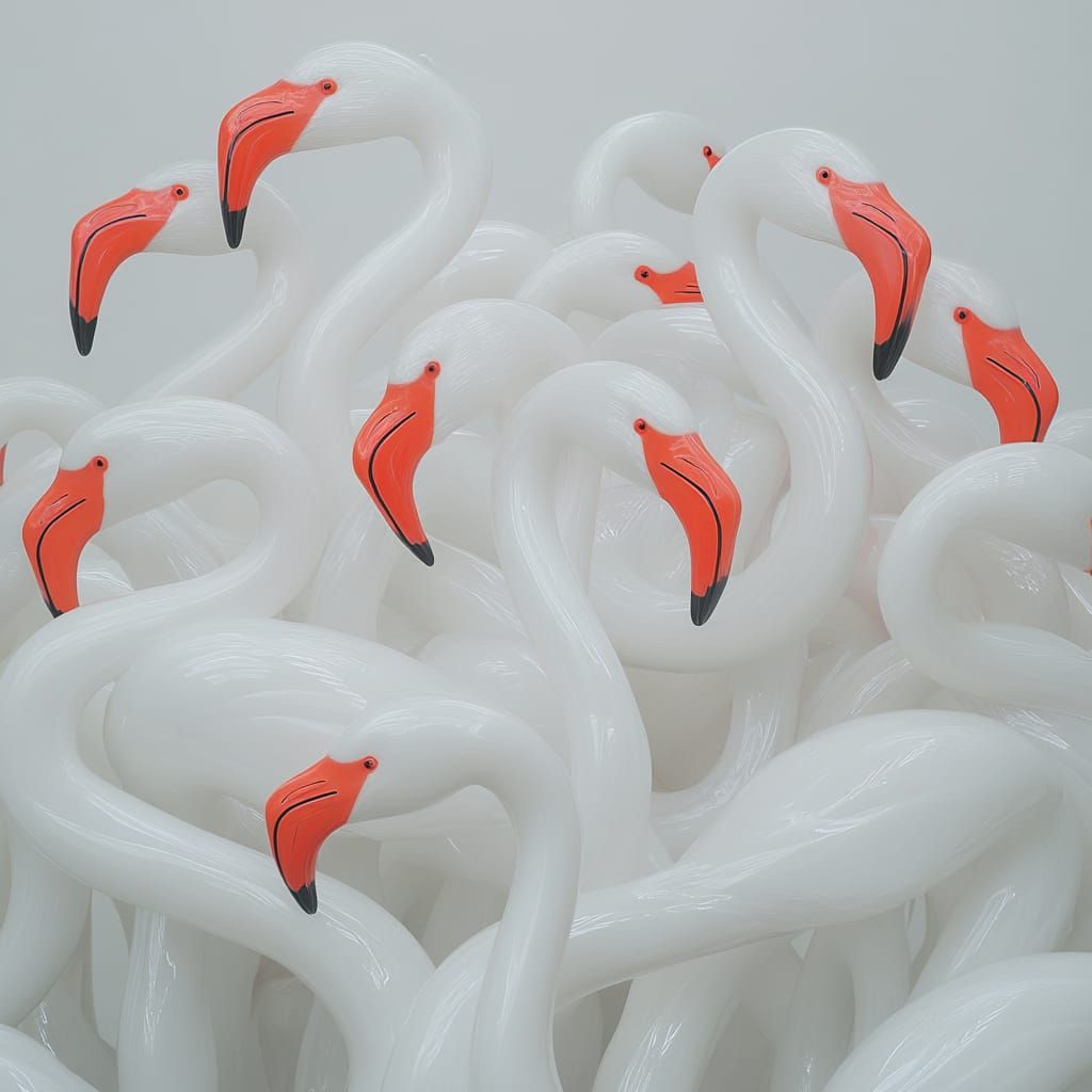 Plastic Flamingos