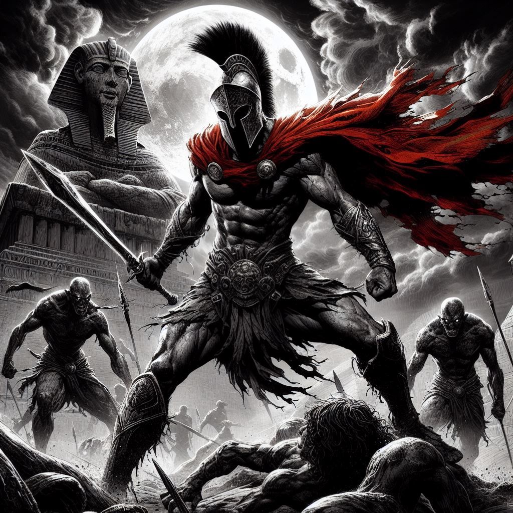 The First Spartan and the Undead Army of the Sphinx