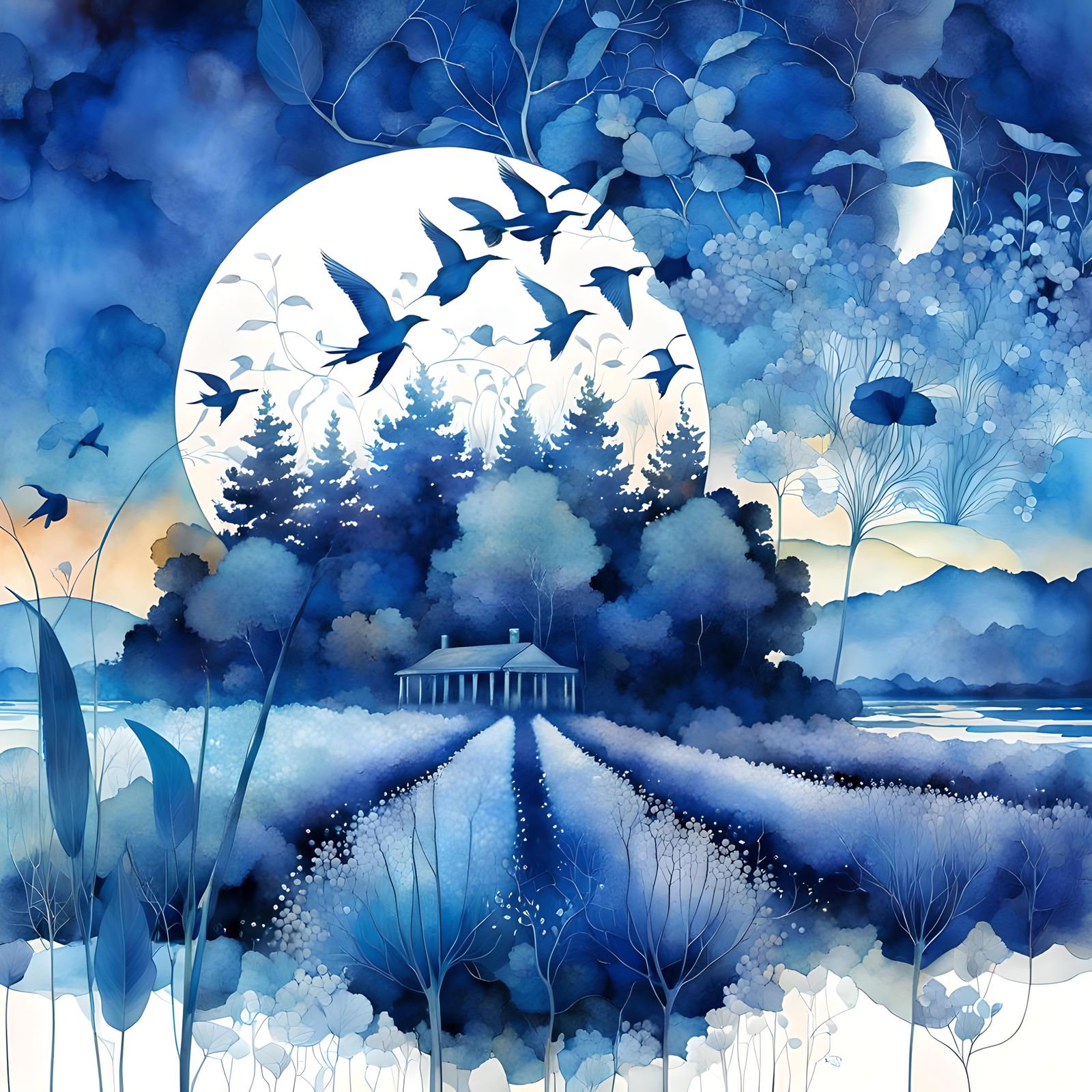 Blue Dreamscape  by @Dulcineia