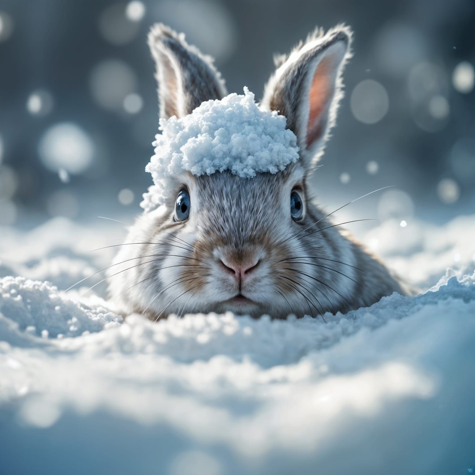 Snow Bunny  by @Michida