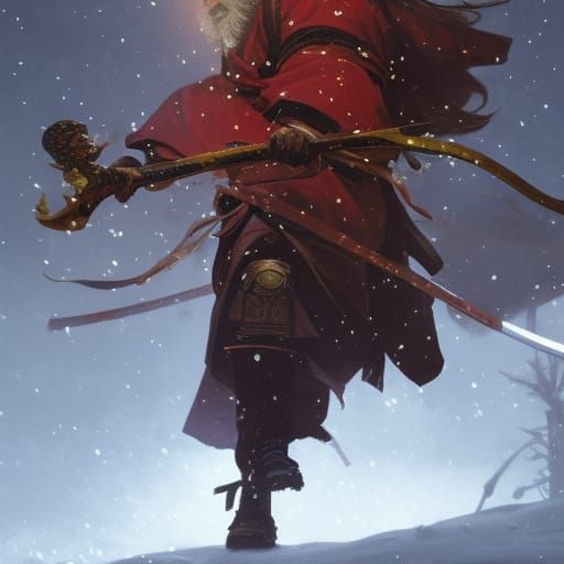 Santa soldier