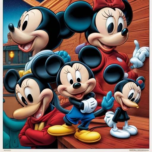 The Many Faces Of Mickey Mouse!