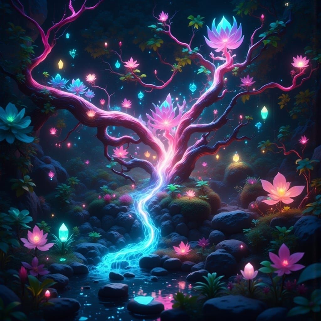 <lora:Dreamy Darkness Fx:1.0>, Glowing Vines: Veins: Vanes: Vessels: Vascular: Roots: Vines Branching: Electric: Lightning: Shock: flowing:...