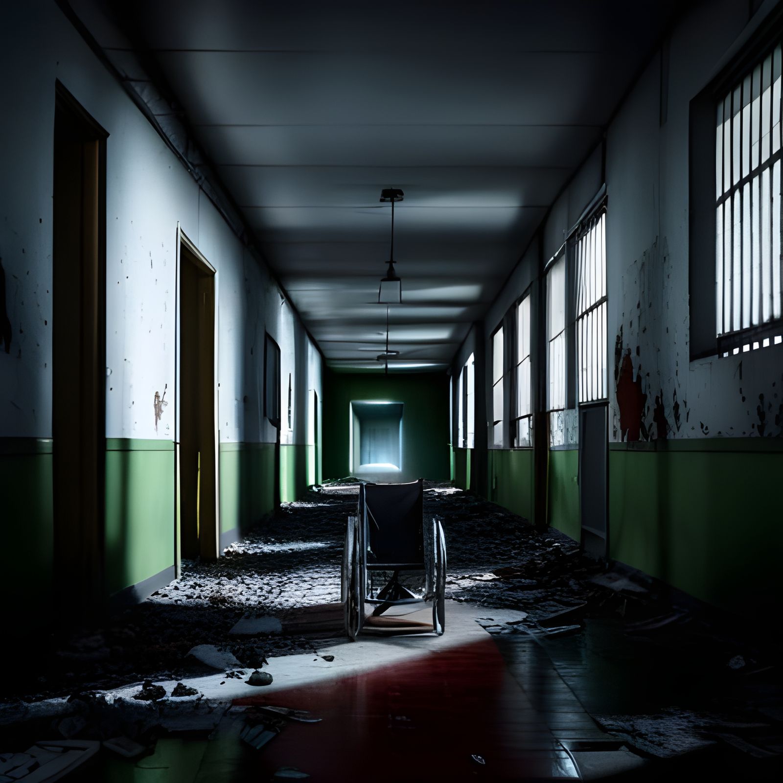 Abandoned Asylum - AI Generated Artwork - NightCafe Creator