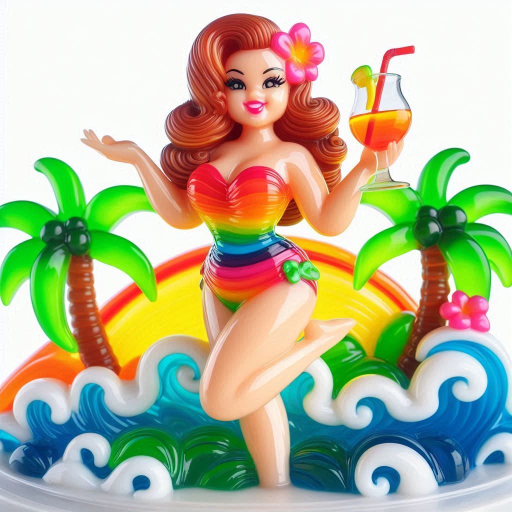 Jelly pin-up girl