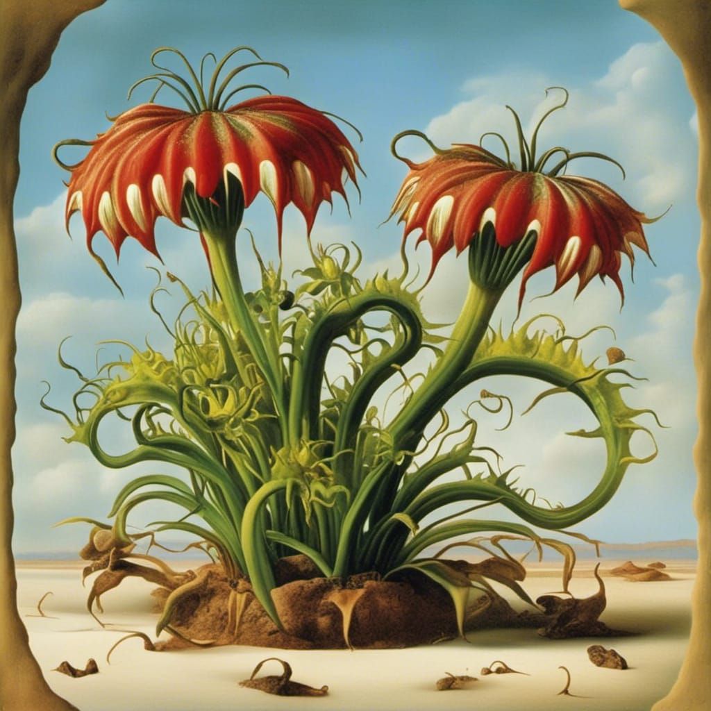 <lora:Super Surrealism:1.0> Venus flytrap 