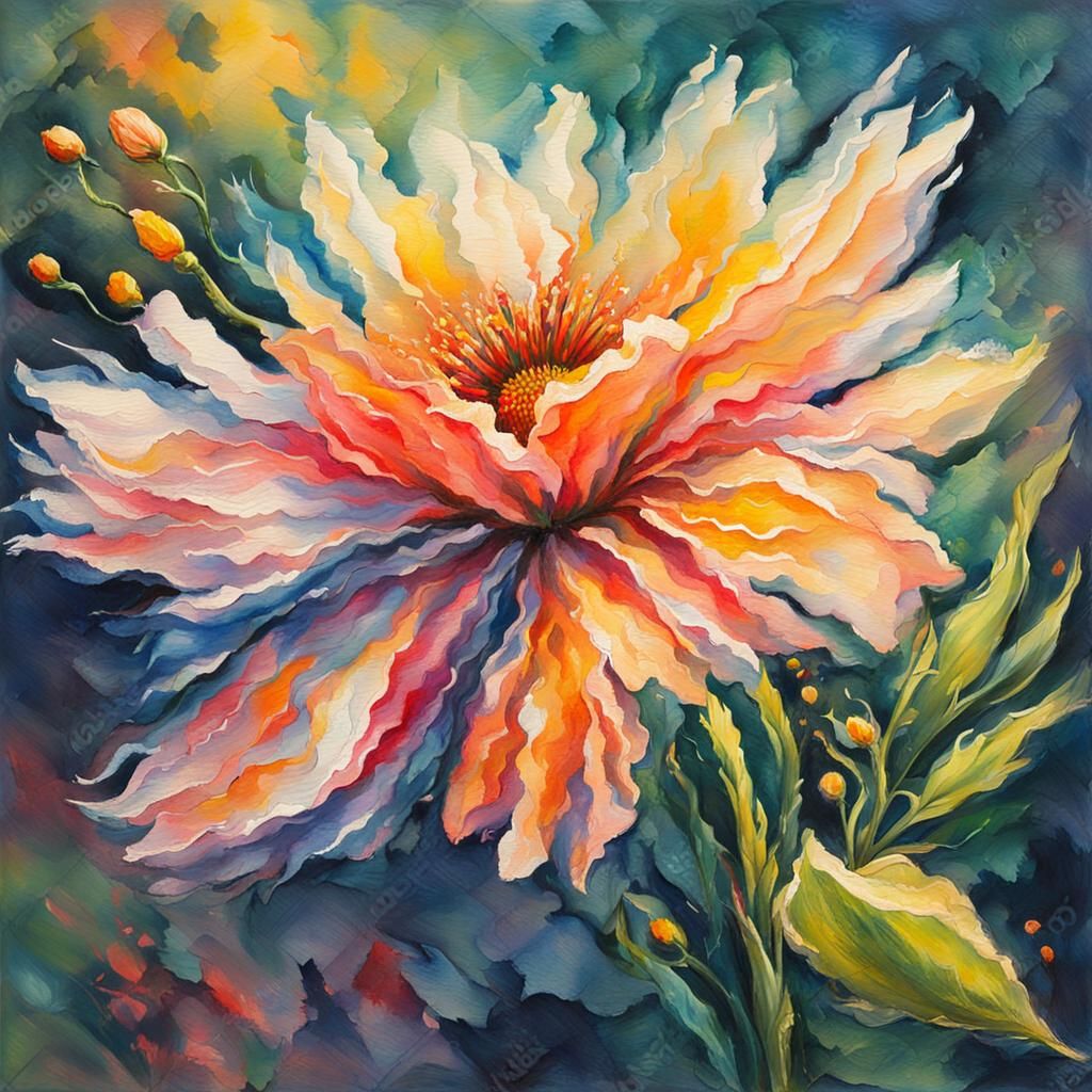 glowing flower