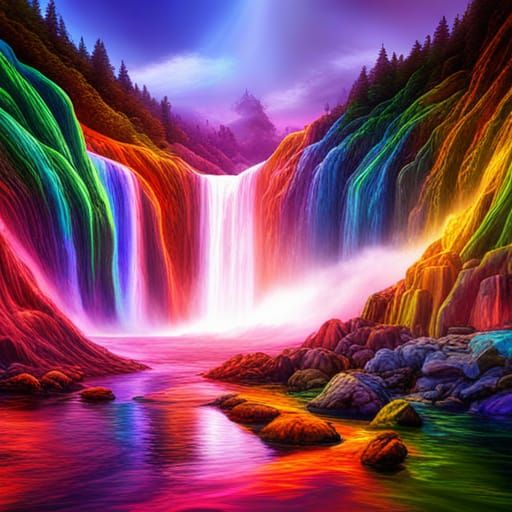 Rainbow Falls  by @gothos_the_vain