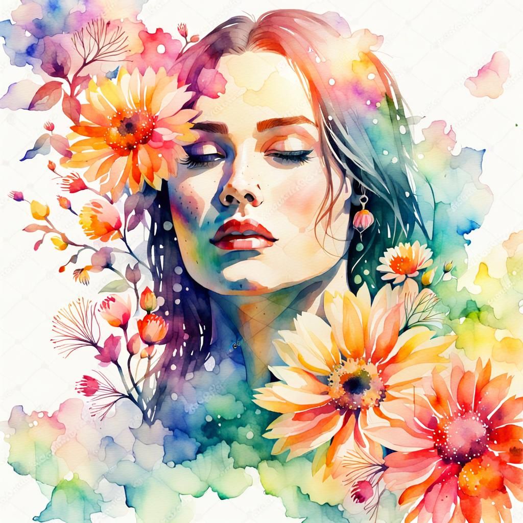 Floral Woman 01