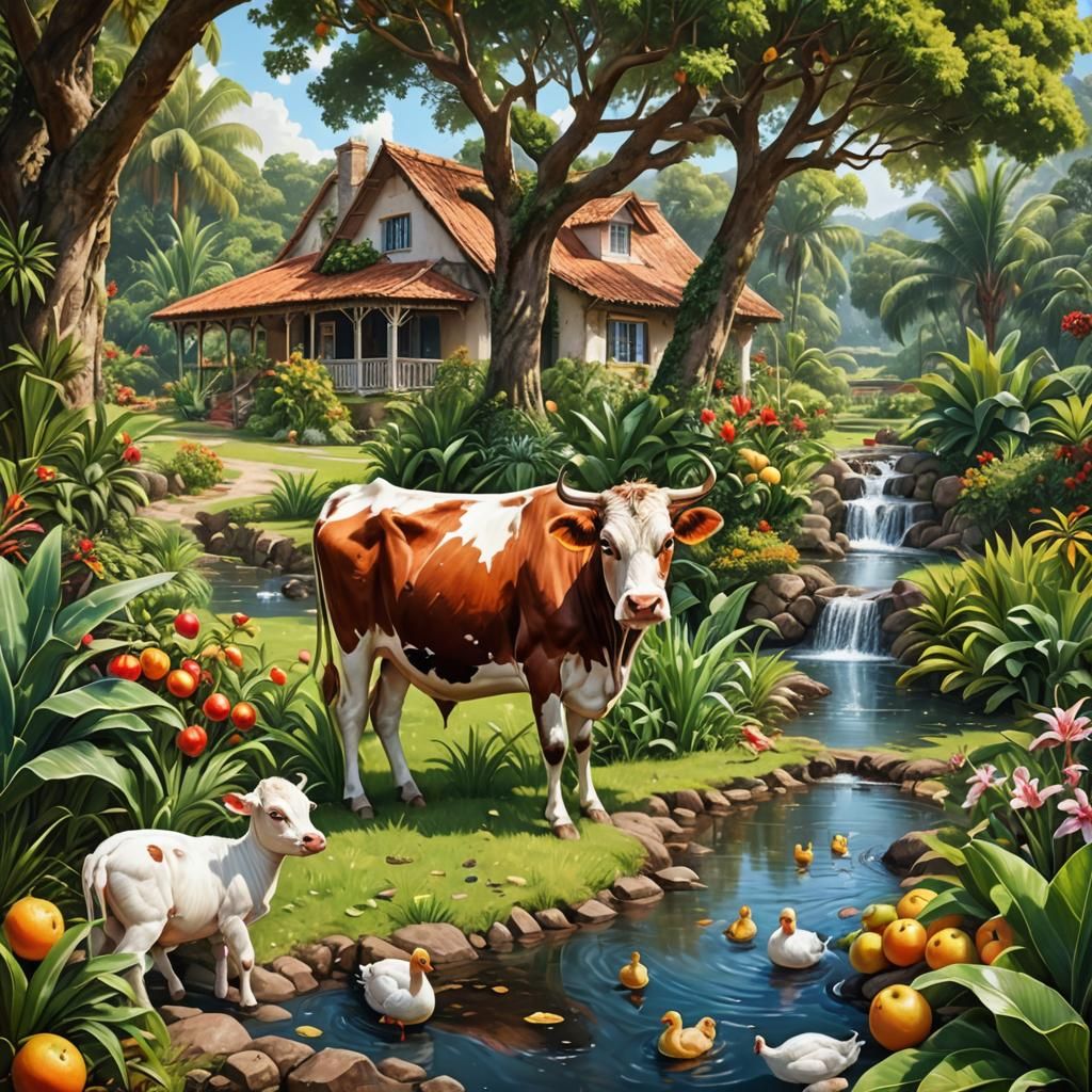 Beautiful country house, in a tropical country.
Surrounded b...