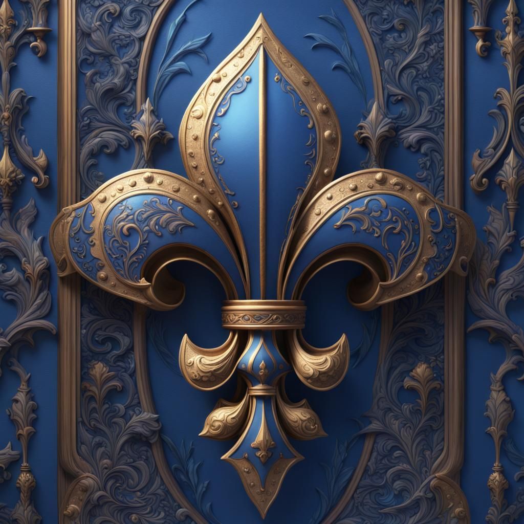 Blue Fleur de Lis