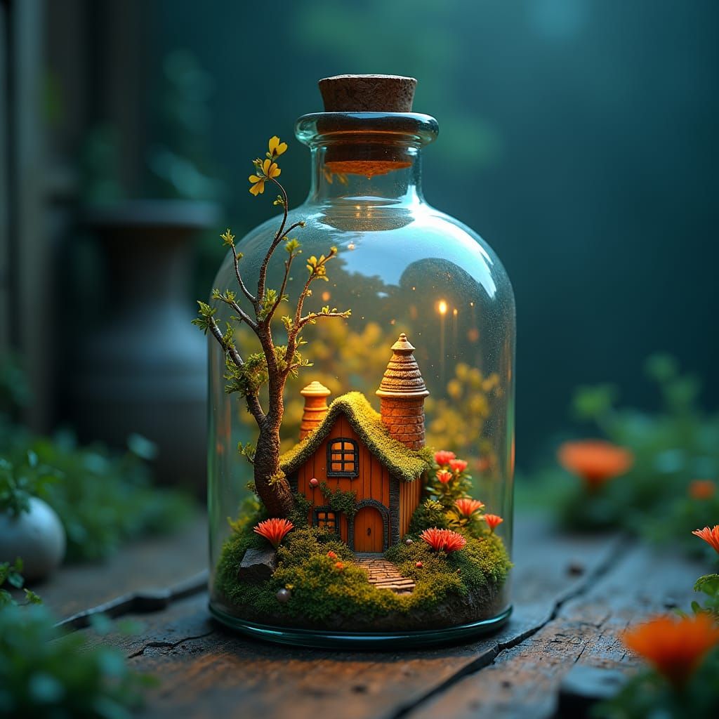 A village in a bottle 