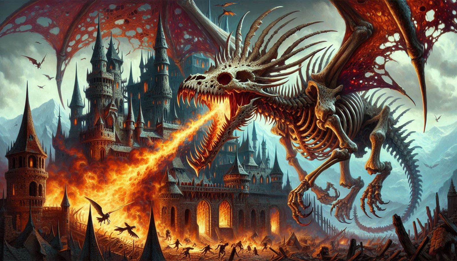 The Bone Dragon Breathes FIRE