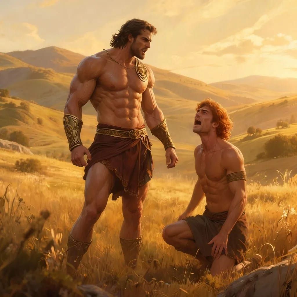 Theseus confronts and banishes Medus