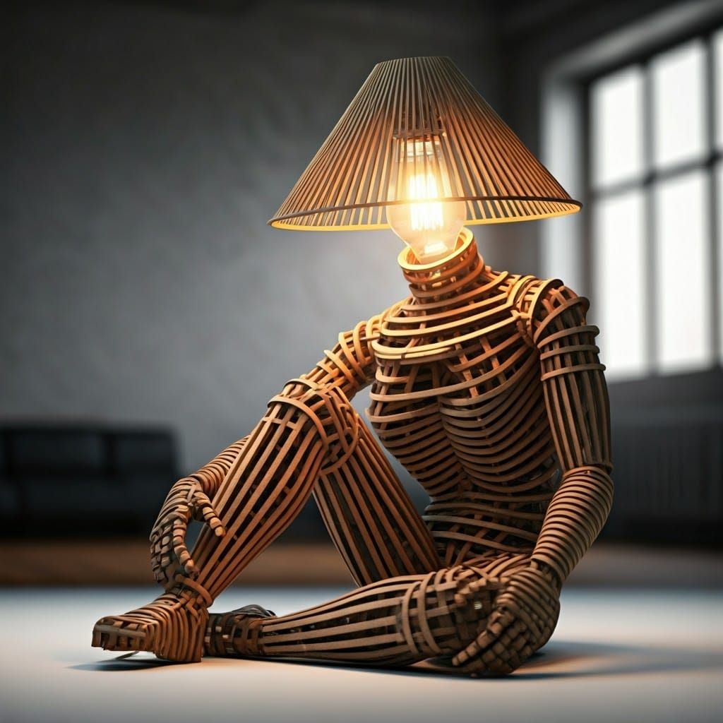robot-like lamp  by @photon