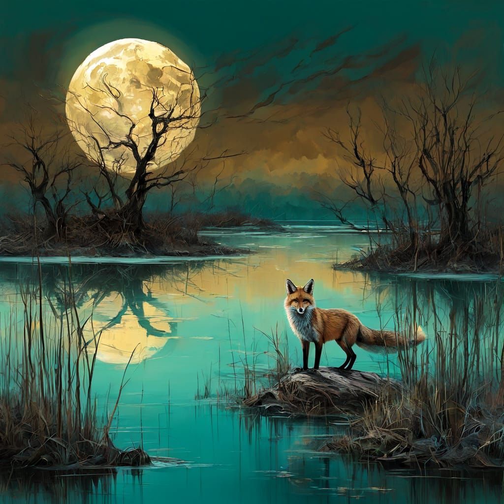 The suspicious fox - 5  by @Neromagenta