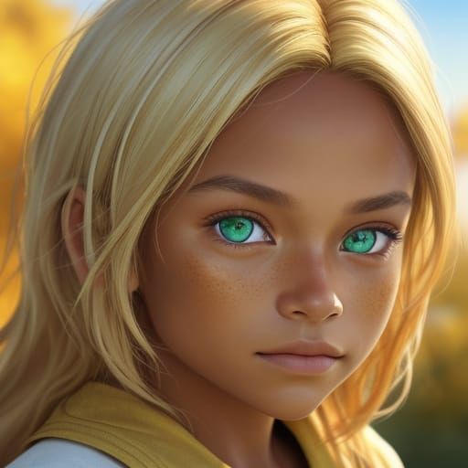 Golden Hour Portrait of a Blond Child