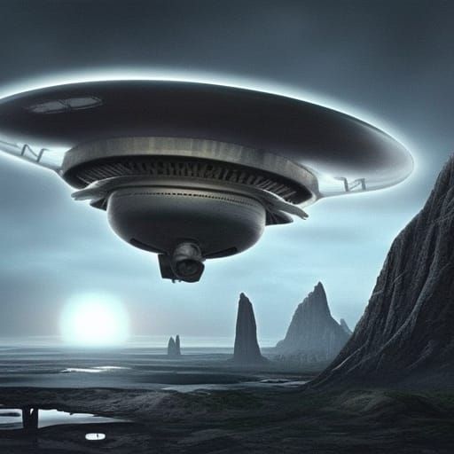 Ufo, Alien, Alien Spacecraft, Ufos - Ai Generated Artwork - Nightcafe 