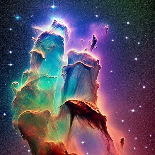 Pillars of creation AI Generated Artwork NightCafe Creator