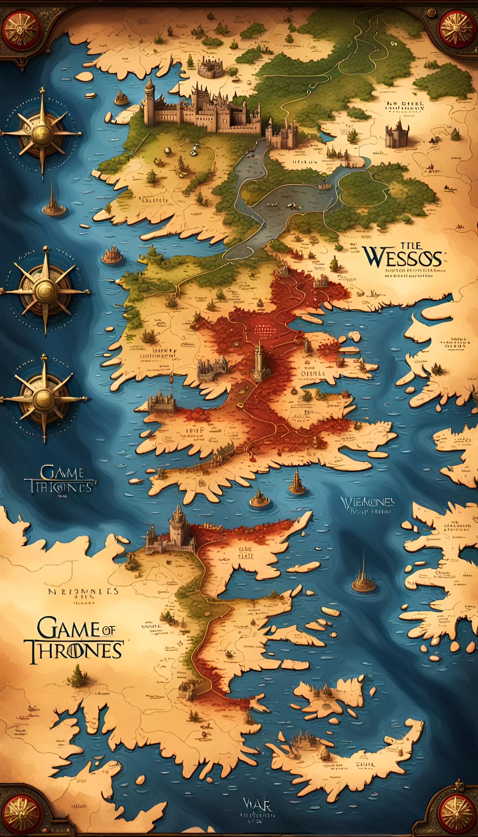 Game of Thrones map 1