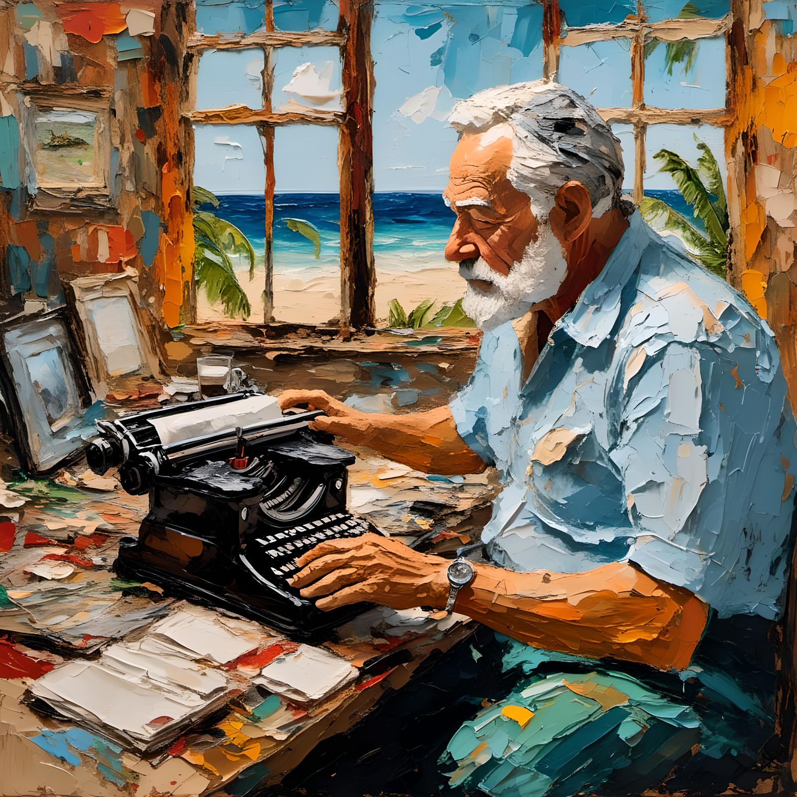 Portrait of a professional author (Cheers to SirHeckerich for the Impasto community model)  by @Gordon IV