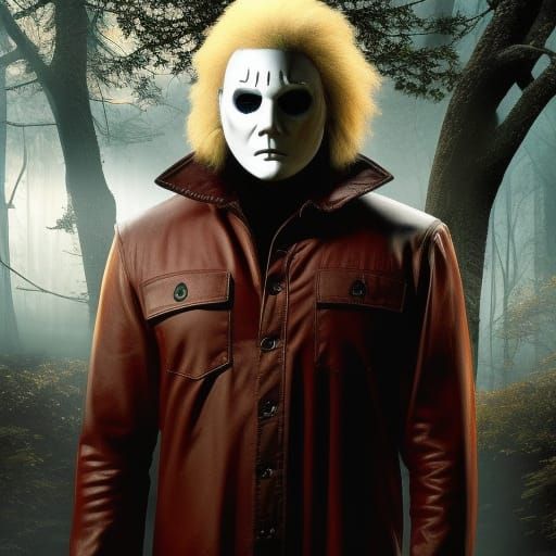 Michael Myers in the Woods AI Generated Artwork NightCafe Creator