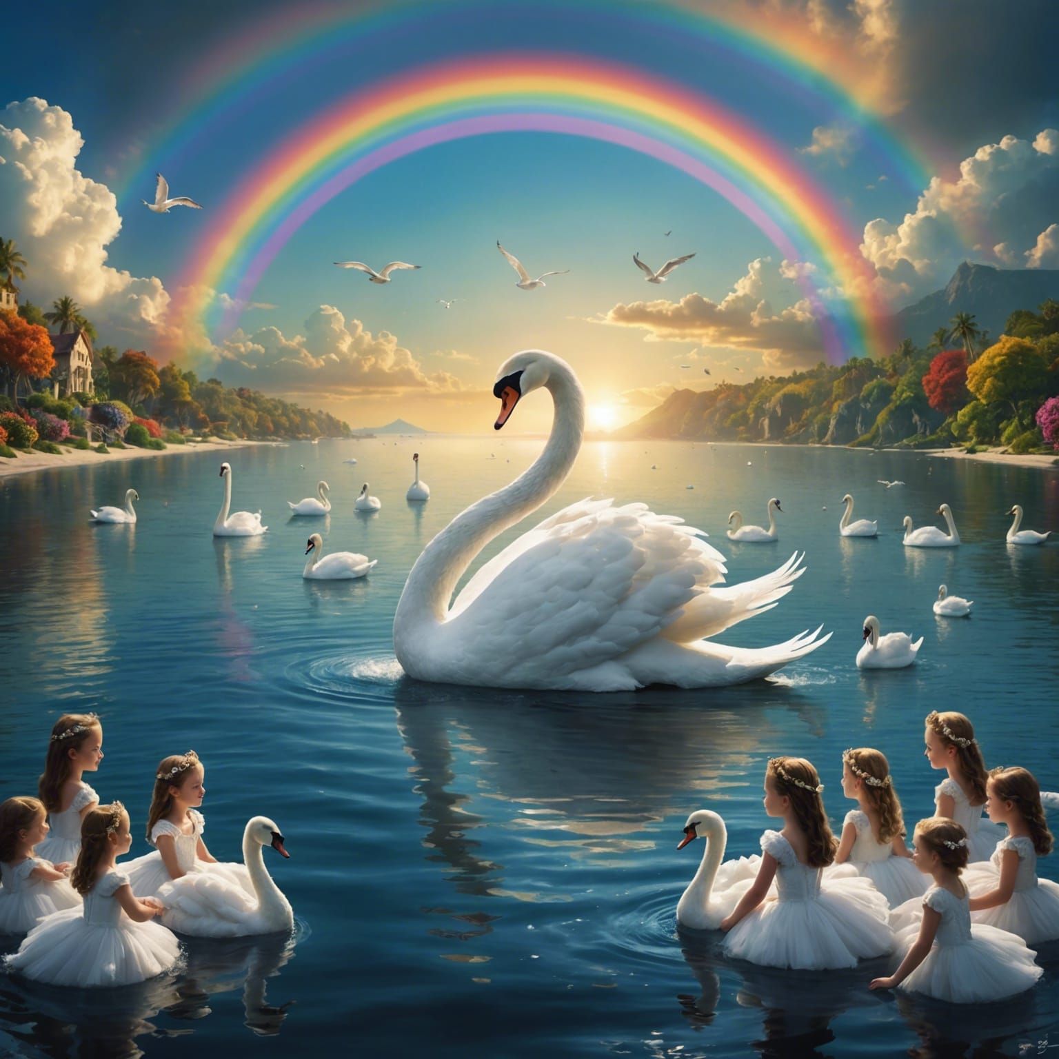 The swan AI Generated Artwork NightCafe Creator