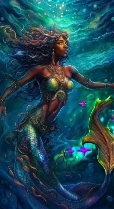 Caribbean mermaid   by @LoscoFiguro