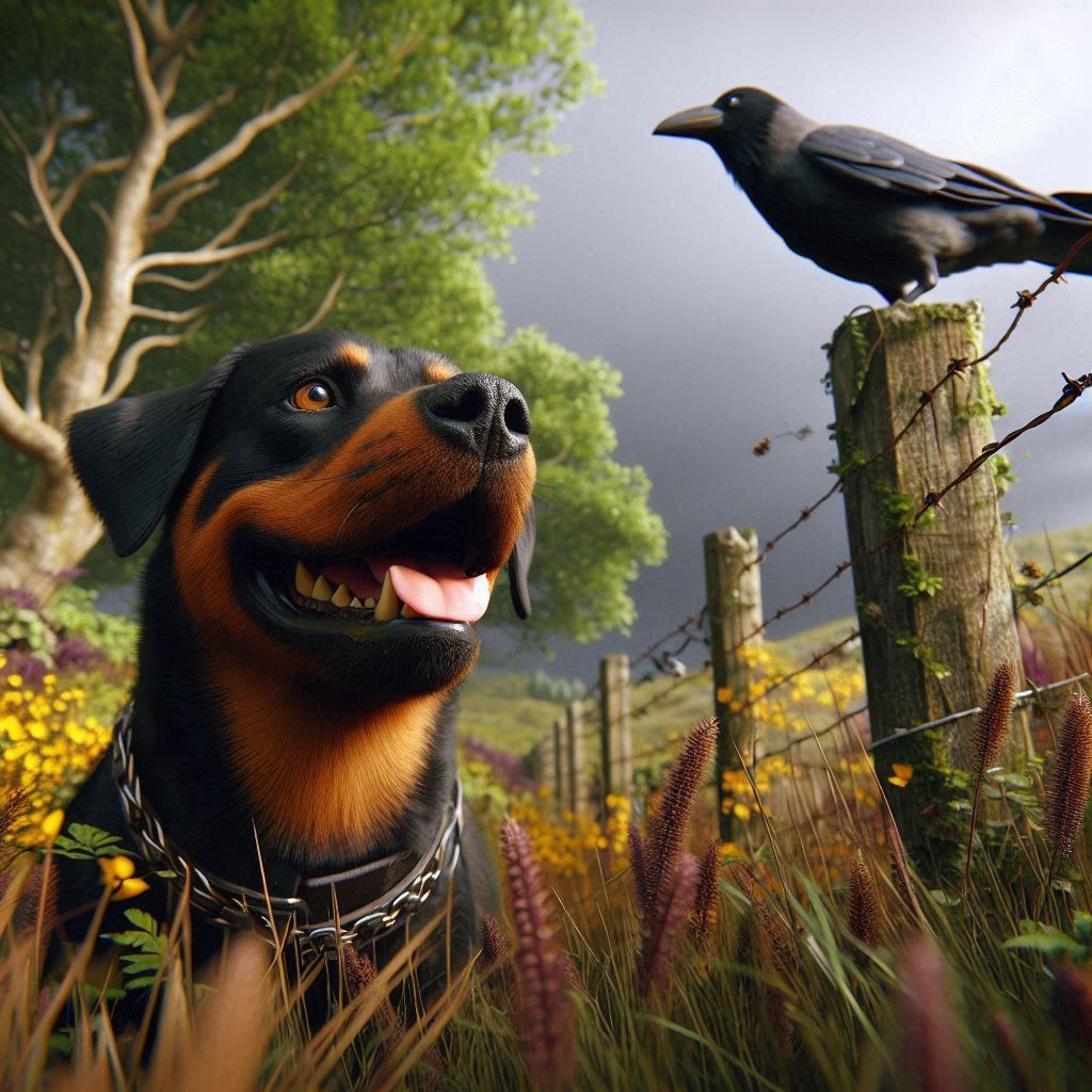 Maddie on our daily walk