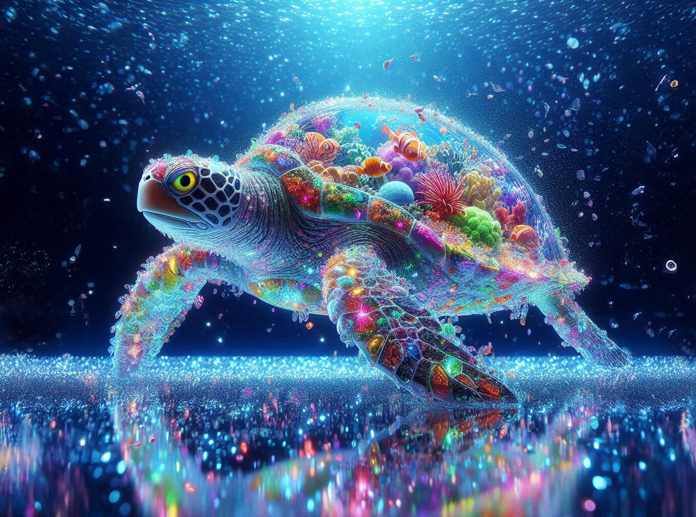 Magical Living Turtle Aquarium (1)