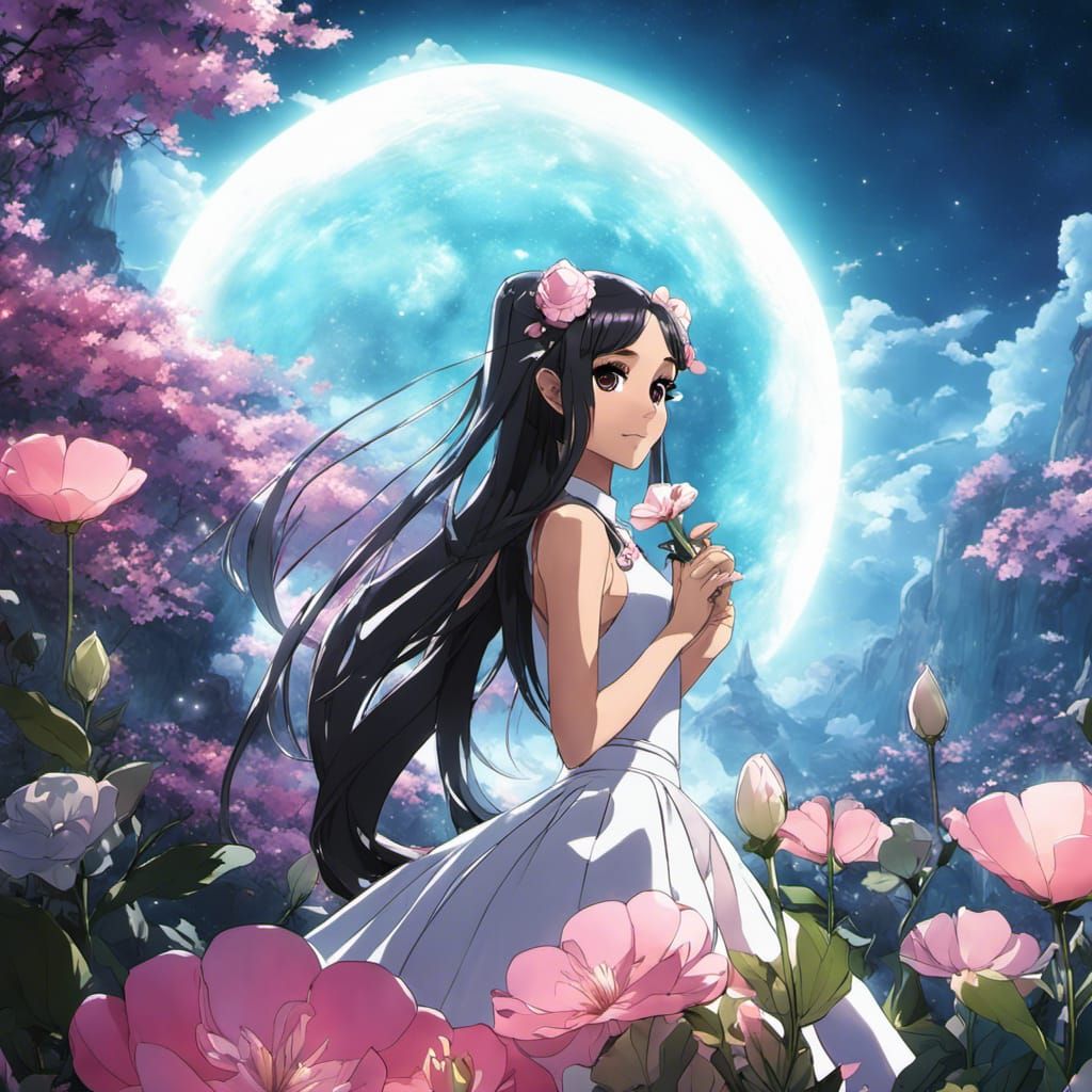Cute Blossom in the moonlight.