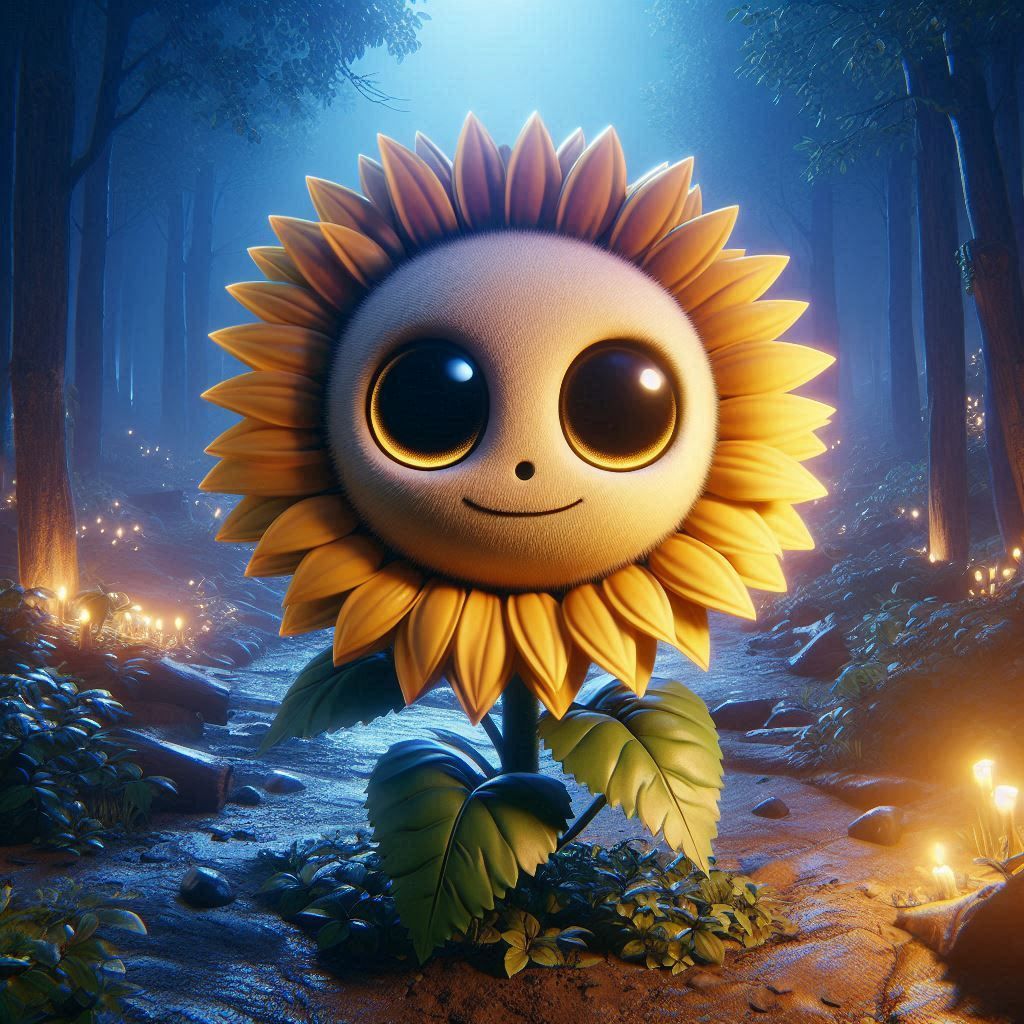 The Cute Sunflower