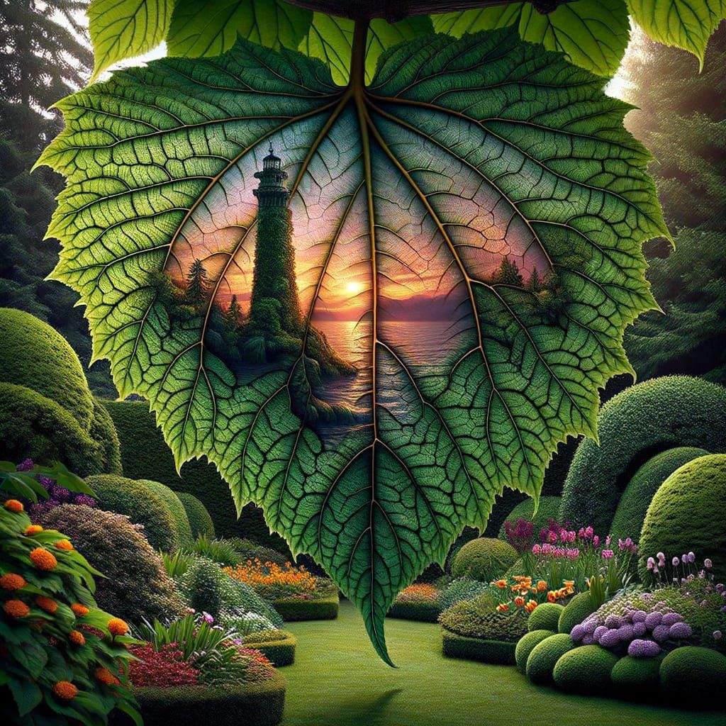 Lighthouse on a Leaf  by @Drivers