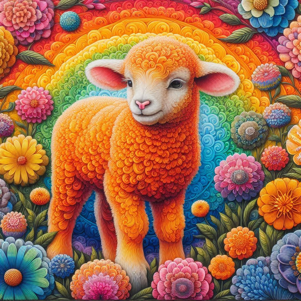 Orange lambs