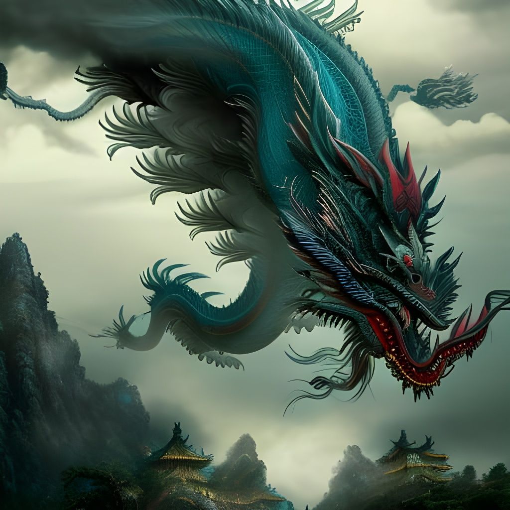 Chinese dragon - AI Generated Artwork - NightCafe Creator